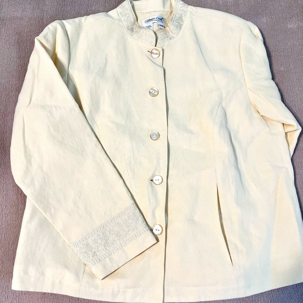 Vintage Mandarin Style Jacket & Matching Pants - image 1